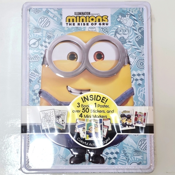 Minions 2 The Rise of Gru Activity Books & Tin Box Set - Picture 13 of 14